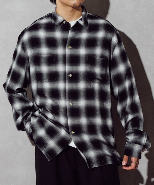 TOWNCRAFT(タウンクラフト)の「【TOWN CRAFT】60 loop collar shirt(シャツ/ブラウス・メンズ・グレー/ブラック/ダークグレー/グリーン・S/M/L)」の9枚目の写真