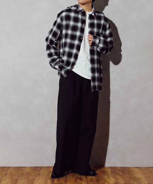 TOWNCRAFT(タウンクラフト)の「【TOWN CRAFT】60 loop collar shirt(シャツ/ブラウス・メンズ・グレー/ブラック/ダークグレー/グリーン・S/M/L)」の10枚目の写真
