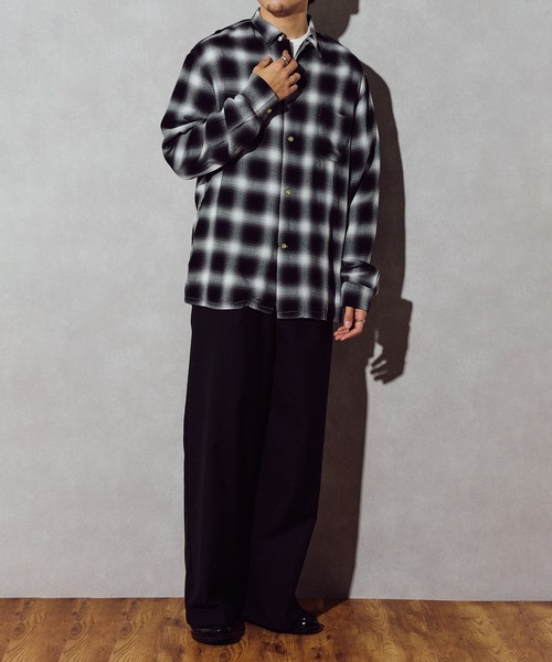 TOWNCRAFT(タウンクラフト)の「【TOWN CRAFT】60 loop collar shirt(シャツ/ブラウス・メンズ・グレー/ブラック/ダークグレー/グリーン・S/M/L)」の11枚目の写真