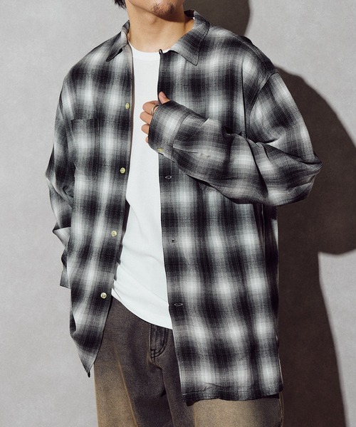 TOWNCRAFT(タウンクラフト)の「【TOWN CRAFT】60 loop collar shirt(シャツ/ブラウス・メンズ・グレー/ブラック/ダークグレー/グリーン・S/M/L)」の13枚目の写真