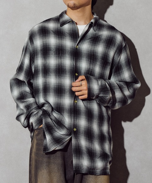 TOWNCRAFT(タウンクラフト)の「【TOWN CRAFT】60 loop collar shirt(シャツ/ブラウス・メンズ・グレー/ブラック/ダークグレー/グリーン・S/M/L)」の17枚目の写真