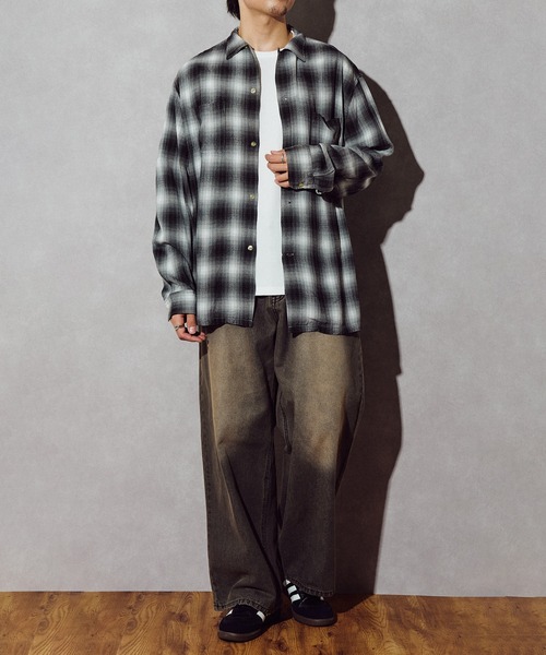 TOWNCRAFT(タウンクラフト)の「【TOWN CRAFT】60 loop collar shirt(シャツ/ブラウス・メンズ・グレー/ブラック/ダークグレー/グリーン・S/M/L)」の18枚目の写真