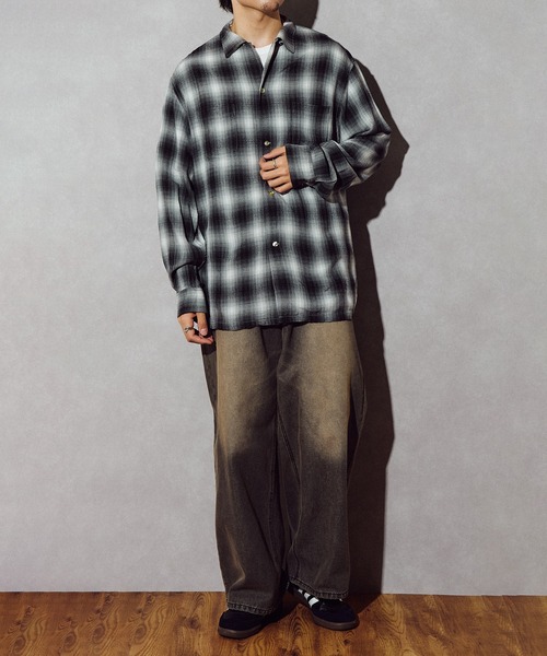 TOWNCRAFT(タウンクラフト)の「【TOWN CRAFT】60 loop collar shirt(シャツ/ブラウス・メンズ・グレー/ブラック/ダークグレー/グリーン・S/M/L)」の19枚目の写真
