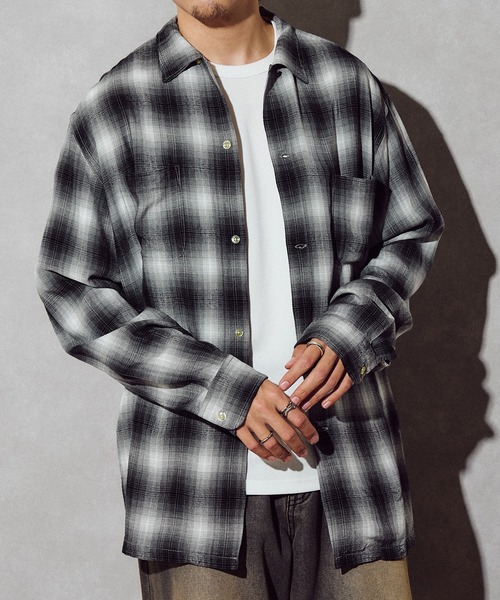 TOWNCRAFT(タウンクラフト)の「【TOWN CRAFT】60 loop collar shirt(シャツ/ブラウス・メンズ・グレー/ブラック/ダークグレー/グリーン・S/M/L)」の14枚目の写真