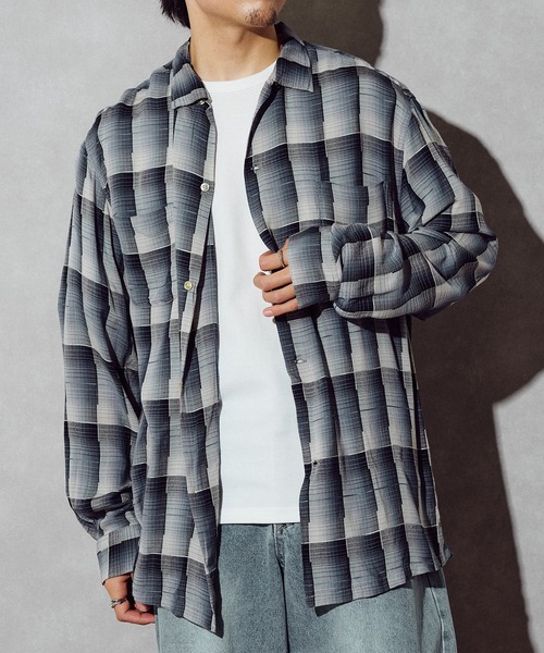 TOWNCRAFT(タウンクラフト)の「【TOWN CRAFT】60 loop collar shirt(シャツ/ブラウス・メンズ・グレー/ブラック/ダークグレー/グリーン・S/M/L)」の21枚目の写真
