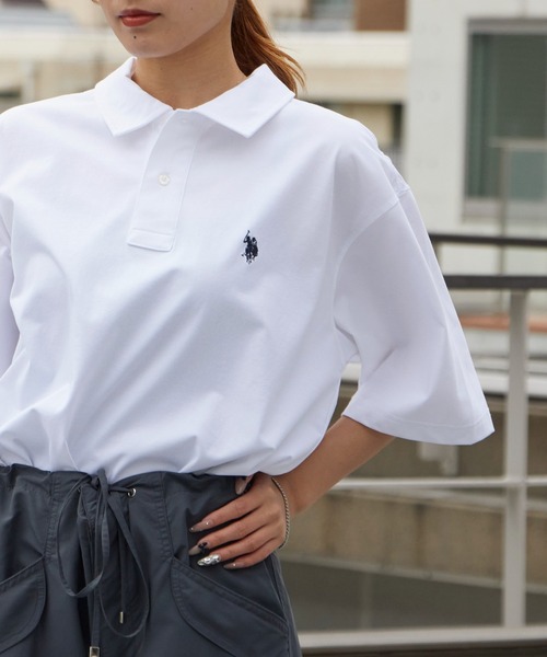 U.S. POLO ASSN.(ユーエスポロアッスン)の「U.S. POLO ASSN./ユーエスポロアッスン レギュラーカラー 天竺ポロシャツ 接触冷感 秋 秋服 2026年秋冬(ポロシャツ・メンズ・オフホワイト/ネイビー/ブラック・M/L/LL)」の2枚目の写真