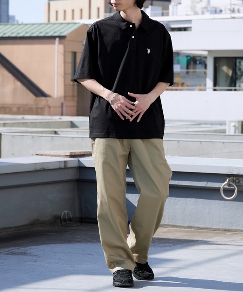 U.S. POLO ASSN.(ユーエスポロアッスン)の「U.S. POLO ASSN./ユーエスポロアッスン レギュラーカラー 天竺ポロシャツ 接触冷感 秋 秋服 2026年秋冬(ポロシャツ・メンズ・オフホワイト/ネイビー/ブラック・M/L/LL)」の16枚目の写真
