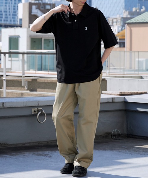 U.S. POLO ASSN.(ユーエスポロアッスン)の「U.S. POLO ASSN./ユーエスポロアッスン レギュラーカラー 天竺ポロシャツ 接触冷感 秋 秋服 2026年秋冬(ポロシャツ・メンズ・オフホワイト/ネイビー/ブラック・M/L/LL)」の18枚目の写真