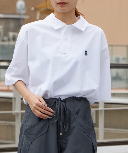 U.S. POLO ASSN.(ユーエスポロアッスン)の「U.S. POLO ASSN./ユーエスポロアッスン レギュラーカラー 天竺ポロシャツ 接触冷感 秋 秋服 2026年秋冬(ポロシャツ・メンズ・オフホワイト/ネイビー/ブラック・M/L/LL)」の8枚目の写真