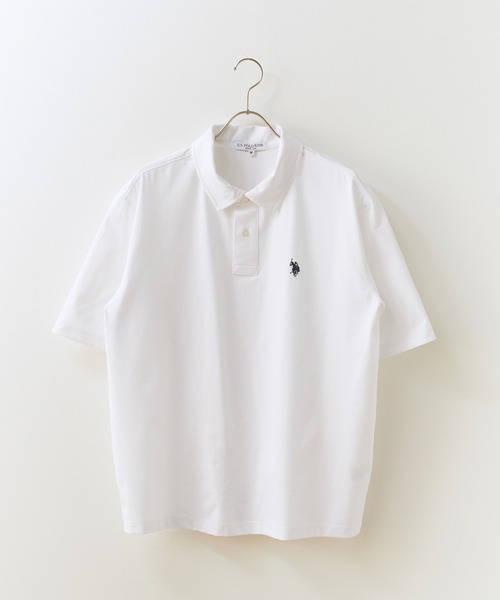 U.S. POLO ASSN.(ユーエスポロアッスン)の「U.S. POLO ASSN./ユーエスポロアッスン レギュラーカラー 天竺ポロシャツ 接触冷感 秋 秋服 2026年秋冬(ポロシャツ・メンズ・オフホワイト/ネイビー/ブラック・M/L/LL)」の4枚目の写真