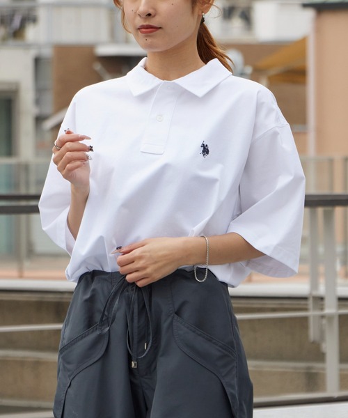 U.S. POLO ASSN.(ユーエスポロアッスン)の「U.S. POLO ASSN./ユーエスポロアッスン レギュラーカラー 天竺ポロシャツ 接触冷感 秋 秋服 2026年秋冬(ポロシャツ・メンズ・オフホワイト/ネイビー/ブラック・M/L/LL)」の5枚目の写真