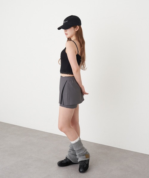 RAY CASSIN（レイカズン）の「【SET UPで着られる！】レース付ボックススカパン（スカート・レディース・グレー/ブラック/ベージュ/グレー系その他2・FREE）」の15枚目の写真