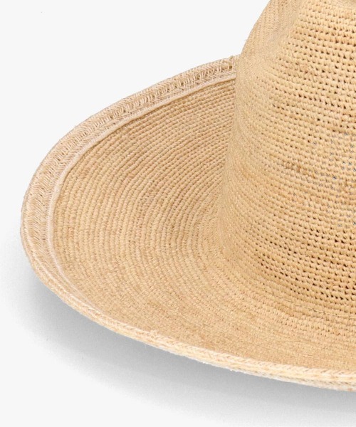 arth（アース）の「arth  Raffia Croche Fedora / アース（ハット・メンズ・ナチュラル・L 59cm/M/57.5cm）」の3枚目の写真