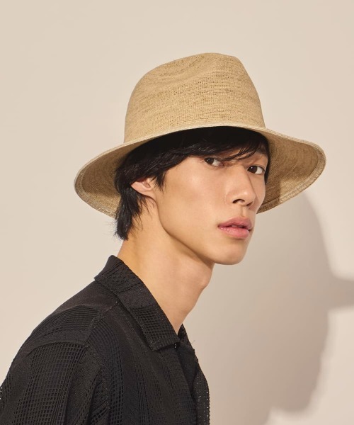 arth（アース）の「arth  Raffia Croche Fedora / アース（ハット・メンズ・ナチュラル・L 59cm/M/57.5cm）」の9枚目の写真