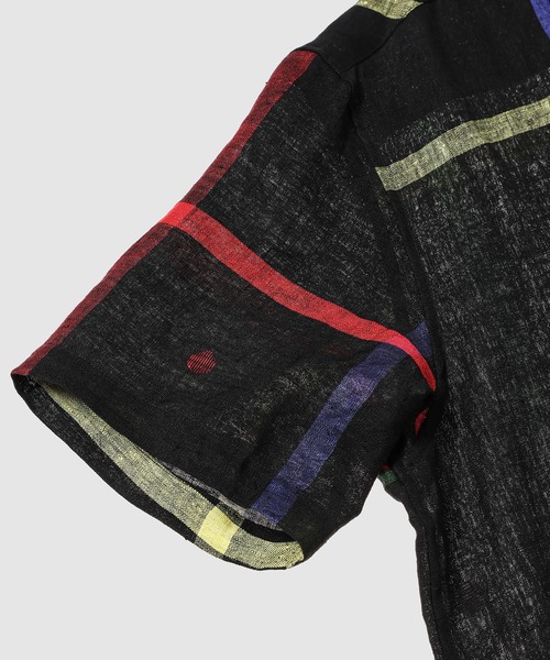 KHOKI（コッキ）の「Embroidered Jamdani Shirt（シャツ/ブラウス・メンズ・ホワイト/ブラック・3）」の5枚目の写真