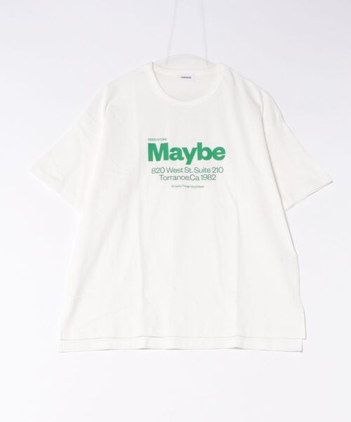 GENERATOR（ジェネレーター）の「ジェネレーター Maybe Tシャツ（Tシャツ/カットソー・レディース・ホワイト/ブラック/サックスブルー・F）」の3枚目の写真