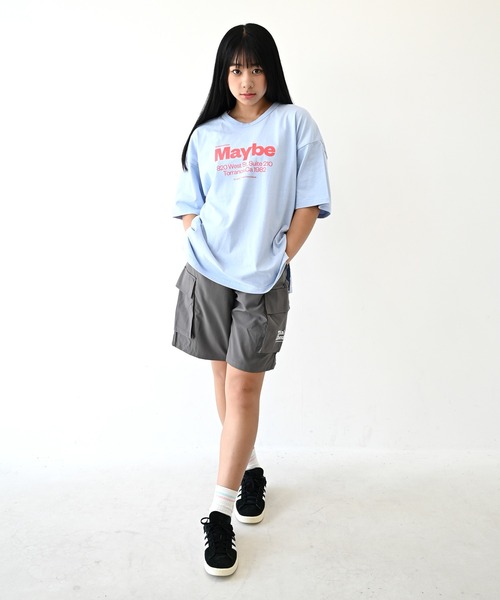 GENERATOR（ジェネレーター）の「ジェネレーター Maybe Tシャツ（Tシャツ/カットソー・レディース・ホワイト/ブラック/サックスブルー・F）」の6枚目の写真