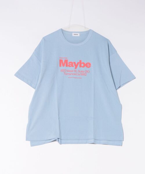 GENERATOR（ジェネレーター）の「ジェネレーター Maybe Tシャツ（Tシャツ/カットソー・レディース・ホワイト/ブラック/サックスブルー・F）」の7枚目の写真