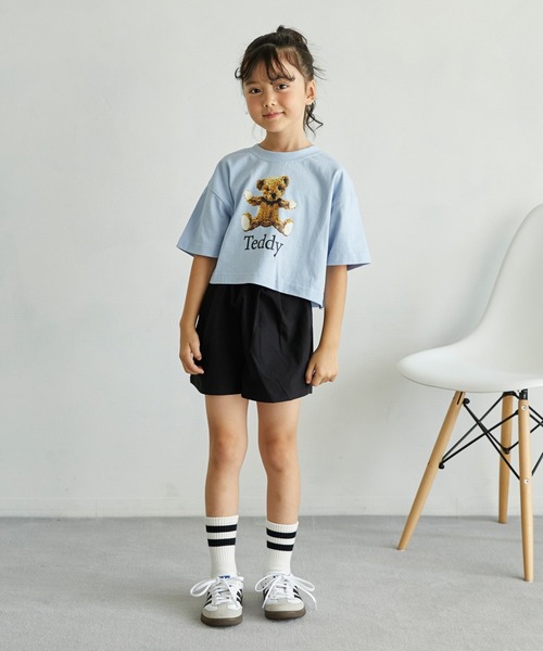 undeny.（アンディニ－）の「アンディニー フレアショーツ（その他パンツ・キッズ・ブラック/アイボリー/ラベンダー・XL/L/M）」の10枚目の写真