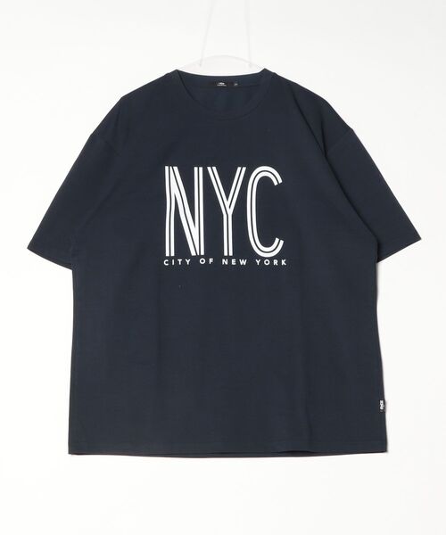 TIGORA(ティゴラ)の「ティゴラ TIGORA UVカットTシャツ NYCセンターロゴ(Tシャツ/カットソー・メンズ・ネイビー/ホワイト・LL/L/M/S/3L)」の4枚目の写真