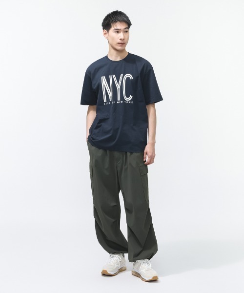 TIGORA(ティゴラ)の「ティゴラ TIGORA UVカットTシャツ NYCセンターロゴ(Tシャツ/カットソー・メンズ・ネイビー/ホワイト・LL/L/M/S/3L)」の9枚目の写真