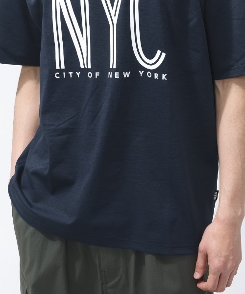 TIGORA(ティゴラ)の「ティゴラ TIGORA UVカットTシャツ NYCセンターロゴ(Tシャツ/カットソー・メンズ・ネイビー/ホワイト・LL/L/M/S/3L)」の7枚目の写真