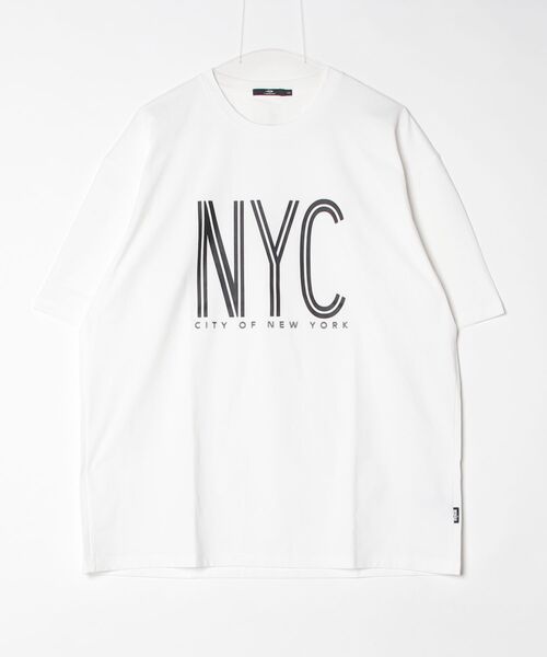 TIGORA(ティゴラ)の「ティゴラ TIGORA UVカットTシャツ NYCセンターロゴ(Tシャツ/カットソー・メンズ・ネイビー/ホワイト・LL/L/M/S/3L)」の5枚目の写真