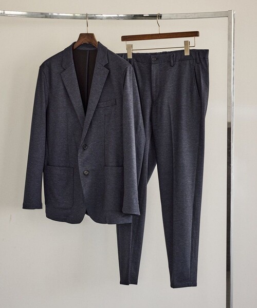 JUN STANDARD PICKS（ジュンスタンダードピックス）の「ブライト ダブルジャージージャケット/セットアップ対応（テーラードジャケット・メンズ・ネイビー/チャコールグレー・S/M/LL/L）」の12枚目の写真