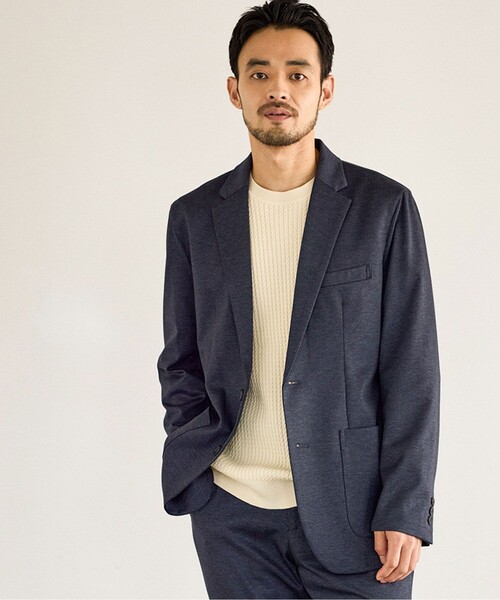 JUN STANDARD PICKS（ジュンスタンダードピックス）の「ブライト ダブルジャージージャケット/セットアップ対応（テーラードジャケット・メンズ・ネイビー/チャコールグレー・S/M/LL/L）」の20枚目の写真