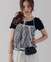 MUHET | lace halter neck camisole / レースホルターネックキャミソール(キャミソール)