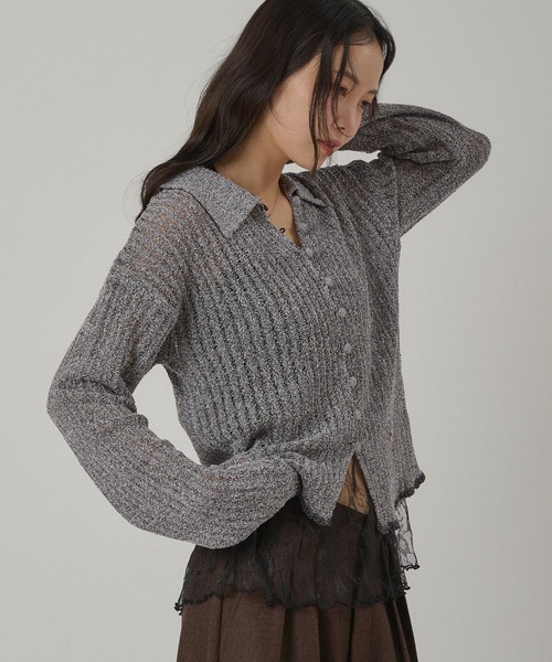 MUHET（ミュエータ）の「lace halter neck camisole / レースホルターネックキャミソール（キャミソール・レディース・ブラック/オフホワイト/ブラック系その他/ホワイト系その他/ネイビー・FREE）」の21枚目の写真