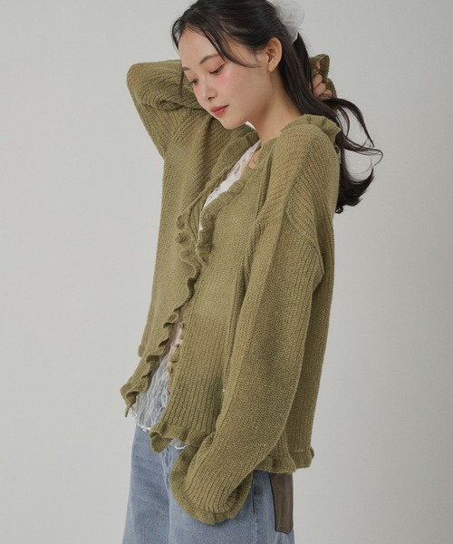 MUHET（ミュエータ）の「lace halter neck camisole / レースホルターネックキャミソール（キャミソール・レディース・ブラック/オフホワイト/ブラック系その他/ホワイト系その他/ネイビー・FREE）」の12枚目の写真