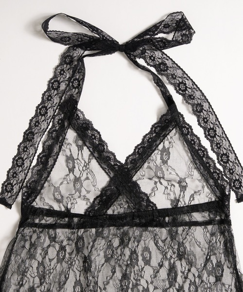 MUHET（ミュエータ）の「lace halter neck camisole / レースホルターネックキャミソール（キャミソール・レディース・ブラック/オフホワイト/ブラック系その他/ホワイト系その他/ネイビー・FREE）」の16枚目の写真
