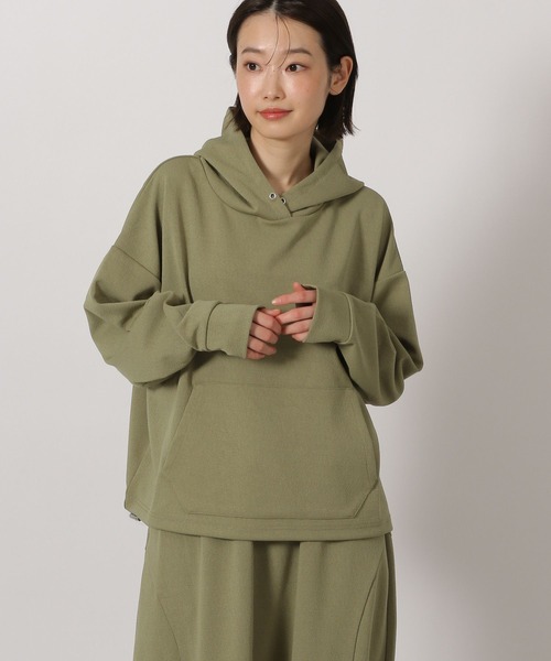 LAKOLE（ラコレ）の「ドロストフーディー / 650287（スウェット・レディース・サンドグレー/カーキ/ブラック・FREE）」の3枚目の写真