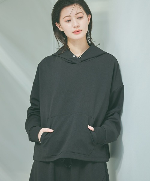 LAKOLE（ラコレ）の「ドロストフーディー / 650287（スウェット・レディース・サンドグレー/カーキ/ブラック・FREE）」の9枚目の写真