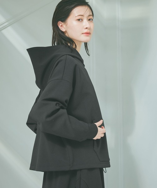 LAKOLE（ラコレ）の「ドロストフーディー / 650287（スウェット・レディース・サンドグレー/カーキ/ブラック・FREE）」の10枚目の写真