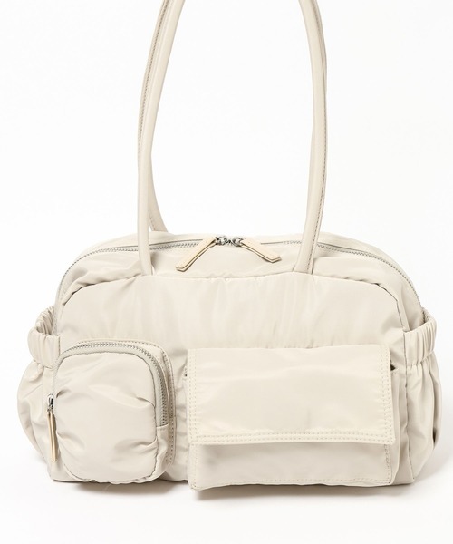 LEPSIM（レプシィム）の「撥水ポケットボストン　643377（ボストンバッグ・レディース・チャコールグレー/ブラック/アイボリー・ONE SIZE）」の10枚目の写真