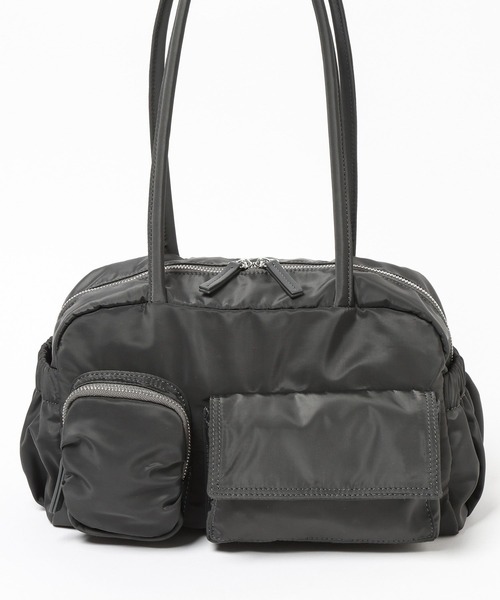 LEPSIM（レプシィム）の「撥水ポケットボストン　643377（ボストンバッグ・レディース・チャコールグレー/ブラック/アイボリー・ONE SIZE）」の12枚目の写真