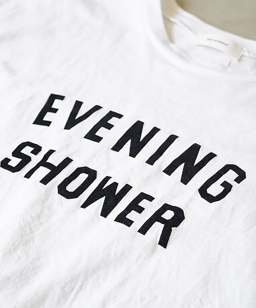 SOLAMONAT（ソラモナ）の「パフ天竺　ハーフスリーブプリントTシャツ(EVENING)（Tシャツ/カットソー・レディース・杢グレー/ホワイト×ブラック/ブラック/ホワイト×レッド/ホワイト×グレー/ホワイト×ピンク・FREE）」の22枚目の写真