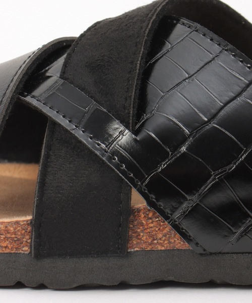 ikka（イッカ）の「切り替えクロスクロコベルトサンダル（サンダル・メンズ・ブラック/ネイビー・L/M/XL）」の9枚目の写真