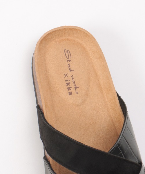 ikka（イッカ）の「切り替えクロスクロコベルトサンダル（サンダル・メンズ・ブラック/ネイビー・L/M/XL）」の7枚目の写真