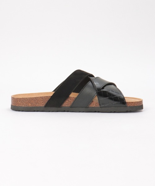 ikka（イッカ）の「切り替えクロスクロコベルトサンダル（サンダル・メンズ・ブラック/ネイビー・L/M/XL）」の5枚目の写真