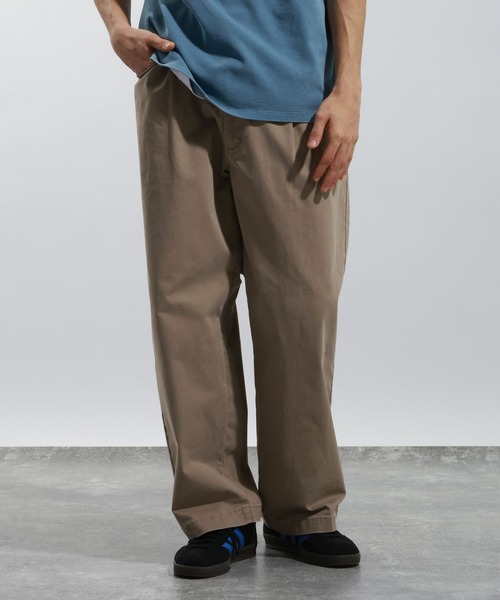 BAYFLOW（ベイフロー）の「【ストレッチ】ヴィンテージライクチノパンツ[セットアップ可]（チノパンツ・メンズ・チャコール/ベージュ・LARGE/MEDIUM）」の2枚目の写真