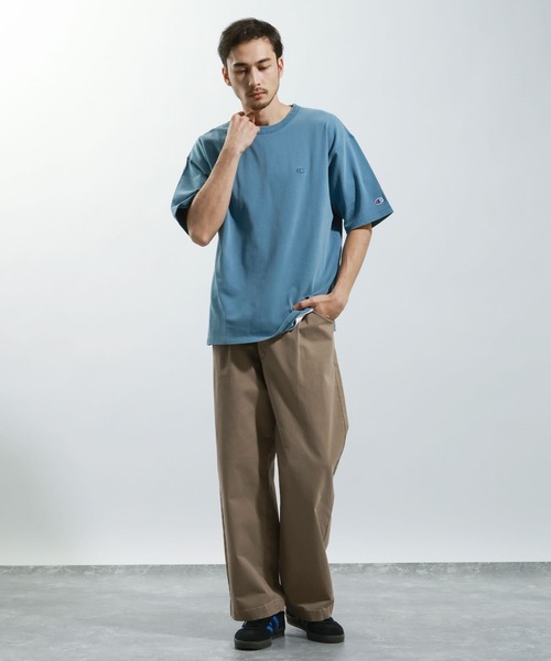 BAYFLOW（ベイフロー）の「【ストレッチ】ヴィンテージライクチノパンツ[セットアップ可]（チノパンツ・メンズ・チャコール/ベージュ・LARGE/MEDIUM）」の5枚目の写真