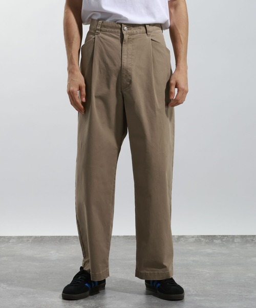 BAYFLOW（ベイフロー）の「【ストレッチ】ヴィンテージライクチノパンツ[セットアップ可]（チノパンツ・メンズ・チャコール/ベージュ・LARGE/MEDIUM）」の7枚目の写真