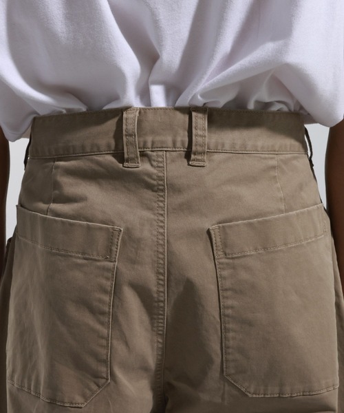 BAYFLOW（ベイフロー）の「【ストレッチ】ヴィンテージライクチノパンツ[セットアップ可]（チノパンツ・メンズ・チャコール/ベージュ・LARGE/MEDIUM）」の11枚目の写真