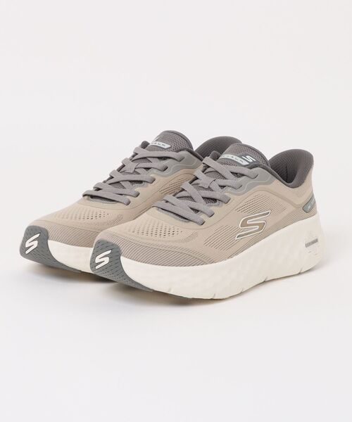SKECHERS(スケッチャーズ)の「【SKECHERS】GO WALK MAX CUSHION(スニーカー・メンズ・ブラック×ホワイト/ベージュ・26.5cm/26.0cm/25.5cm/28.0cm/27.0cm)」の2枚目の写真