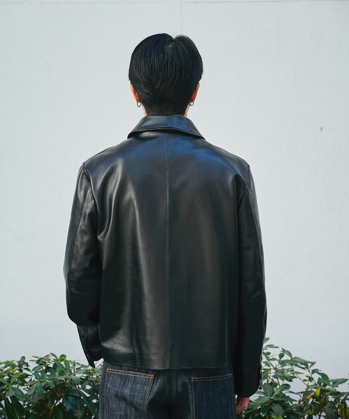 CONZ(コンズ)の「leather jacket/レザージャケット/ラムレザー/NVRFRGT(ブルゾン・メンズ・ブラック・2/1/3)」の5枚目の写真