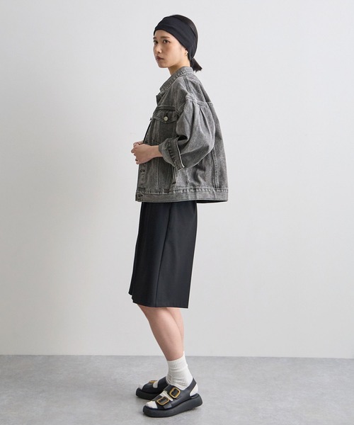 Futier land(フューティアランド)の「バルーン袖デニムジャケット(デニムジャケット・レディース・ライトブルー/グレー・LARGE/MEDIUM)」の7枚目の写真