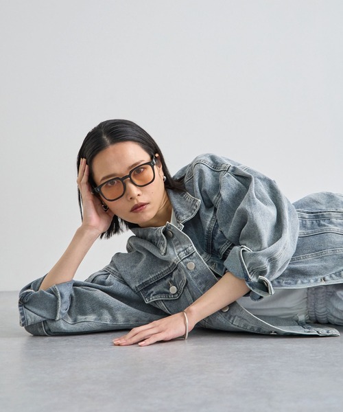 Futier land(フューティアランド)の「バルーン袖デニムジャケット(デニムジャケット・レディース・ライトブルー/グレー・LARGE/MEDIUM)」の15枚目の写真